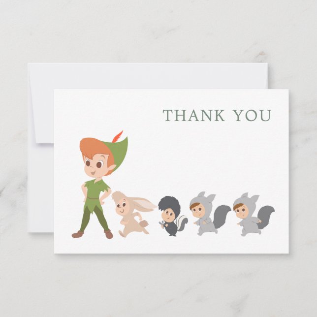 Peter Pan - Neverland Baby Shower Thank You (Front)