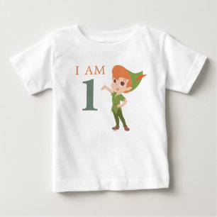 Peter Pan Neverland   First Birthday Baby T-Shirt
