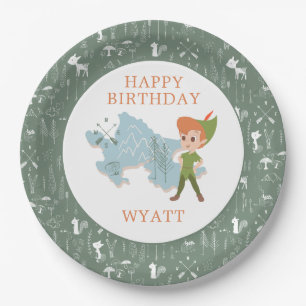 Peter Pan Neverland   First Birthday Paper Plate