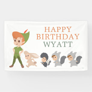 Peter Pan Neverland   First Birthday Welcome Banner