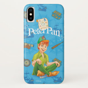 Peter Pan Sitting Down iPhone X Case