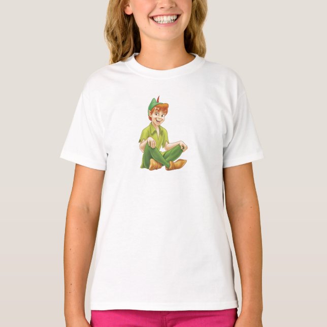 Peter Pan Sitting Down Disney T-Shirt (Front)