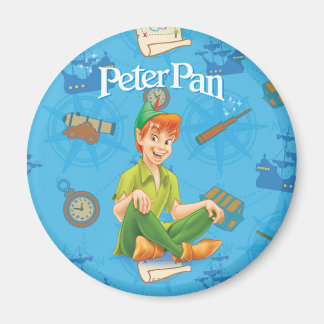 Peter Pan Sitting Down Magnet