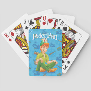 Peter Pan Sitting Down Playing Cards