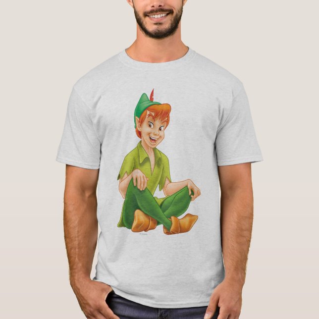 Peter Pan Sitting Down T-Shirt (Front)