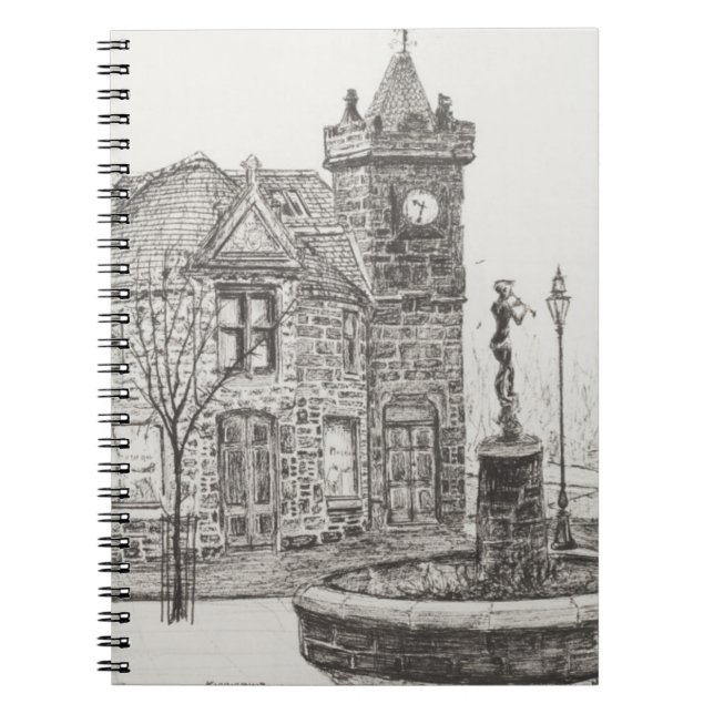 Peter Pan Statue Kirriemuir Scotland 2007 Notebook (Front)