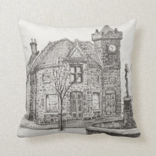 Peter Pan Statue Kirriemuir Scotland 2007 Throw Pillow