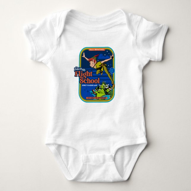 Peter Pan's Flight School Baby Bodysuit (Front)