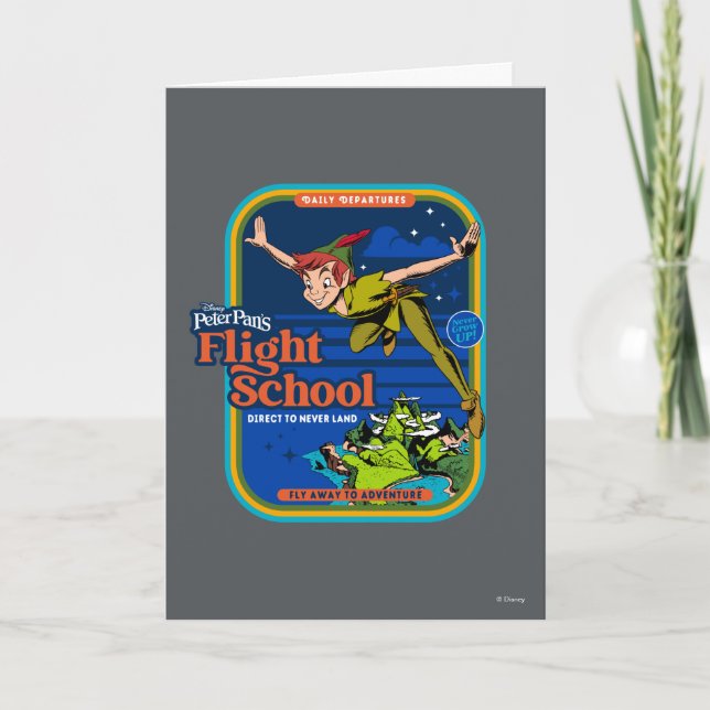 Peter Pan's Flight School Card (Front)