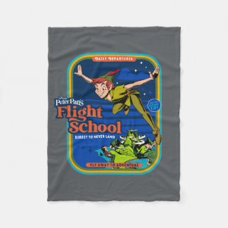 Peter Pan's Flight School Fleece Blanket