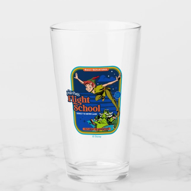 Peter Pan's Flight School Glass (Front)