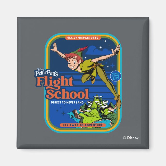 Peter Pan's Flight School Magnet (Front)