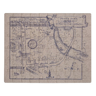 Peter Pan's Map of Kensington Gardens Jigsaw Puzzle