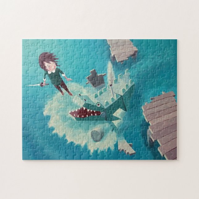 Peter Pan's Narrow Escape Jigsaw Puzzle (Horizontal)
