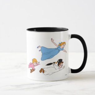 Peter Pan's Wendy, John and Michael Darling Flying Mug