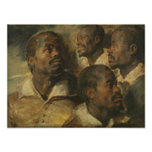 Peter Paul Rubens - Four Studies of a Head Photo Print