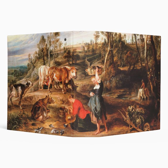 Peter Paul Rubens Milkmaids with Cattle in a Lands Binder (Background)