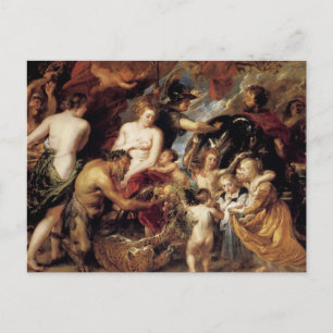 Peter Paul Rubens - Peace and War Postcard