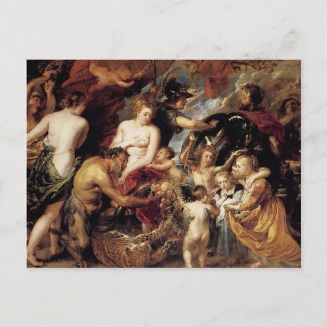 Peter Paul Rubens - Peace and War Postcard (Front)