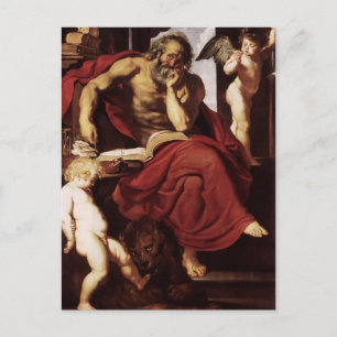 Peter Paul Rubens- St. Jerome in His Hermitage Postcard