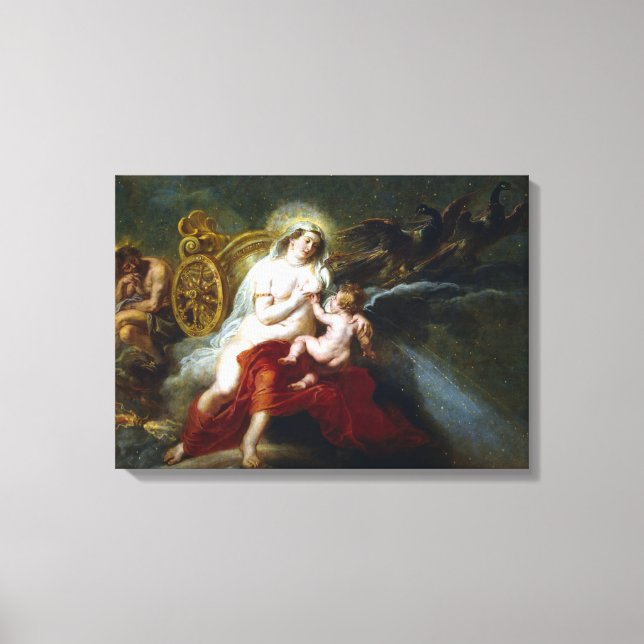 Peter Paul Rubens The Birth of the Milky Way Canvas Print (Front)