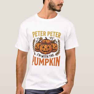 Peter Peter Citrouille Design de T-Shirt Vintage H