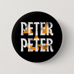 Peter Peter Fall Season Pumpkin 2 Inch Round Button