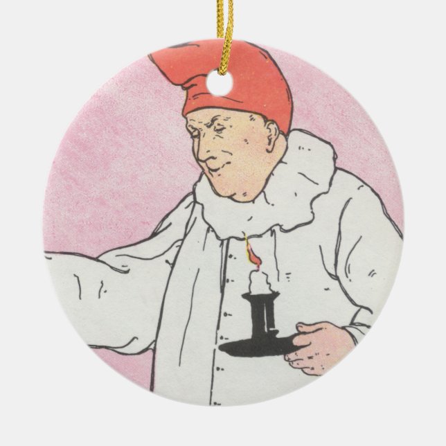 Peter, Peter, pumpkin-eater, Ceramic Ornament (Front)