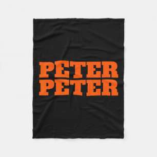 Peter Peter Pumpkin Eater Halloween Couples Costum Fleece Blanket