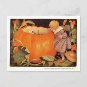 Peter, Peter, Pumpkin-Eater Nursery Rhyme Postcard