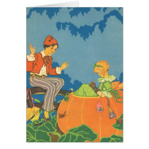 Peter Peter Pumpkin Eater, Vintage Nursery Rhyme