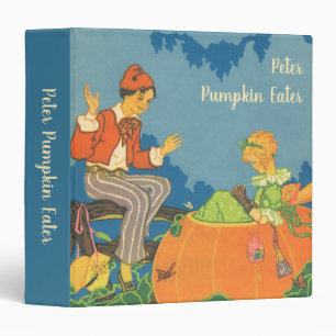 Peter Peter Pumpkin Eater, Vintage Nursery Rhyme Binder