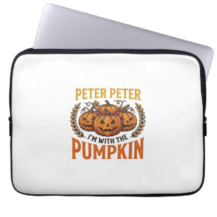 Peter Peter Pumpkin Vintage Halloween Shirt Design Laptop Sleeve
