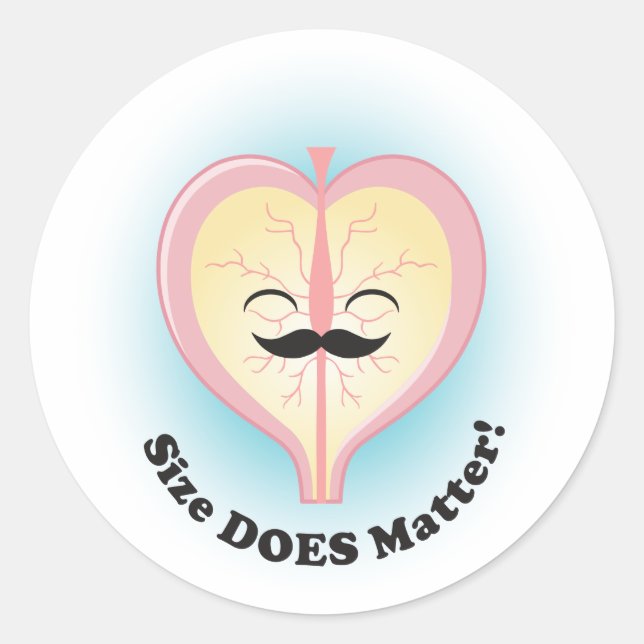 Peter Prostate "La taille importe !" Autocollants (Devant)