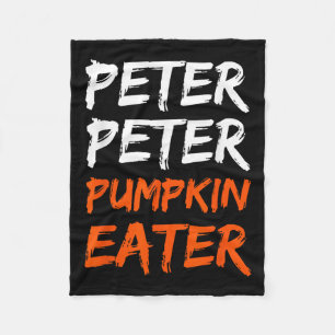 Peter Pumpkin Costume Eater Halloween  Fleece Blanket