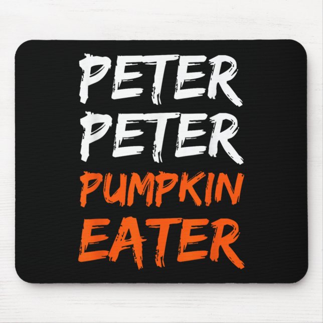Peter Pumpkin Costume Eater Halloween  Mouse Pad (Front)