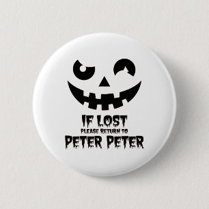 Peter Pumpkin Eater Halloween Couples Costume  2 Inch Round Button