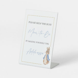 Peter Rabbit Addresse  Pedestal Sign