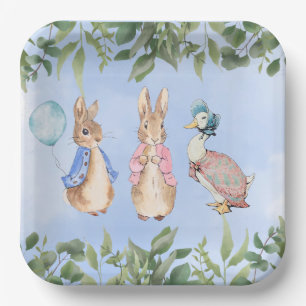 Peter Rabbit And Friends Baby Shower  Paper Plate