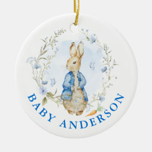 Peter Rabbit Baby Coming Soon Ceramic Ornament