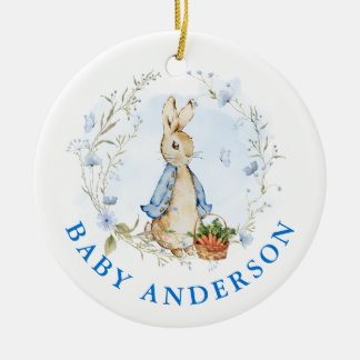 Peter Rabbit Baby Coming Soon Ceramic Ornament