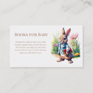 Peter Rabbit Baby Shower Books for Baby Enclosure Card