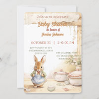 Peter Rabbit Baby Shower Invitation