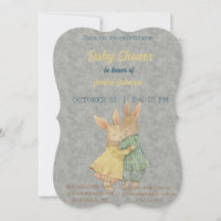 Peter Rabbit Baby Shower Invitation