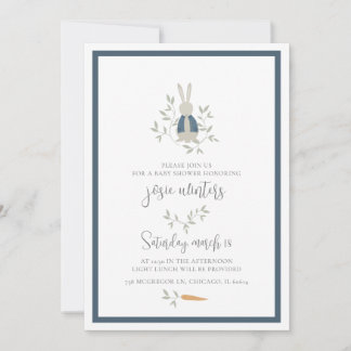 Peter Rabbit Baby shower Invitation