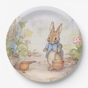 Peter Rabbit Baby Shower Paper Plate