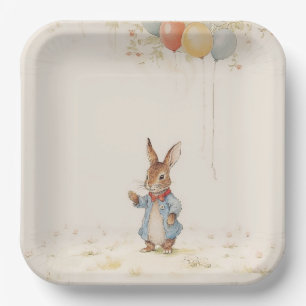 Peter Rabbit Baby Shower Paper Plate
