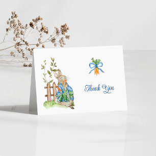 Peter Rabbit Baby Shower Thank You Card