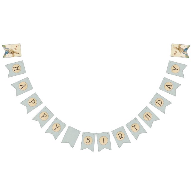 Peter Rabbit | Baby's First Birthday Bunting Flags (All)