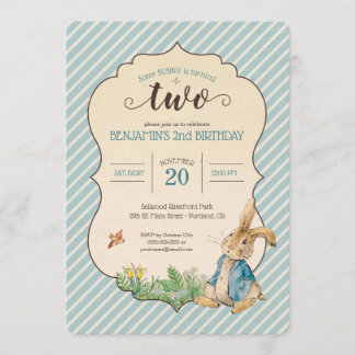 Peter Rabbit | Baby's Second Birthday Invitation